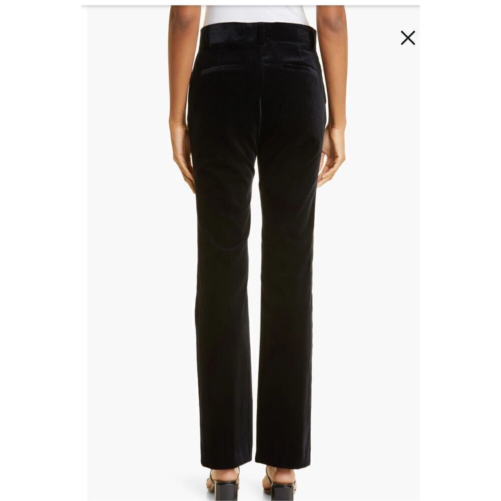NWT Frame Sheen Noir Mini Boot Velvet Trousers Size 2 - Picture 4 of 13